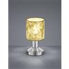 Trio Lighting GARDA LAMPADA TAVOLO DIFFUSORE IN TESSUTO ORO H. 18CM D. 9,5CM