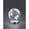 Trio Lighting GLOBE LAMPADA DA TAVOLO LED 7W 600lm, 3000+4000+6500K MONDO CON VARIAZIONE LUCE DA CALA A FREDDA H. 20CM