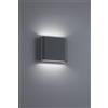 Trio Lighting THAMES II APPLIQUE DA ESTERNO LED 5W 520lm, 3000K BI-EMISSIONE FUSIONE ALLUMINIO ANTRACITE OPACO IP54 L. 11,5CM