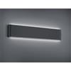 Trio Lighting THAMES II APPLIQUE DA ESTERNO LED 16W 1600lm, 3000K BI-EMISSIONE FUSIONE ALLUMINIO ANTRACITE OPACO IP54 L. 46,5CM