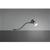 Trio Lighting GIADA H2O APPLIQUE SPOT ORIENTABILE NERO DA AVVITARE SU SPECCHIO IP44 H. 11,5CM 1 LUCE ATTACCO GU10