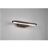 Trio Lighting GIANNI H2O APPLIQUE DA BAGNO LED 17W 1700lm, 3000K NERO CON INTERRUTTORE IP44 L. 40CM