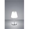 Trio Lighting EMERAALD LAMPADA TAVOLO LED 4,5W 450lm, 3000KDIFFUSORE VETRO CONO 4 INTENSITA' DI LUCE COLORE ACCIAIO H.29CM