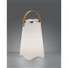 Trio Lighting JAMAICA LAMPADA CHAMPAGNE LED RGB CON TELECOMANDO CASSE BLUETHOOT RICARICABILE H.38CM X D.24,5CM IP54