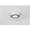 Trio Lighting AURA FARETTO DA INCASSO PLASTICA NERA SATINATA TRIPLA ACCENSIONE INDIPENDENTE D. 14,8CM LED 10W 1040lm, 3000K
