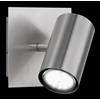 Trio Lighting MARLEY BASE SPOT CILINDRICA SOFT NICHEL OPACO CM 12 1 LUCE ATTACCO GU10