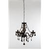 Trio Lighting LUSTER LAMPADARIO 3 LUCI ACRILICO NERO CM46 ATTACCO E14
