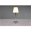 Trio Lighting LUIS II LAMPADA VETRO BIANCO MONTATURA CROMO H.32CM 1 LUCE ATTACCO E14