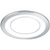Trio Lighting CORE FARETTO DA INCASSO PLASTICA CROMATA TRIPLA ACCENSIONE INDIPENDENTE D. 14,5CM LED 10W 1040lm, 3000K