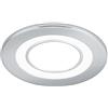 Trio Lighting CORE FARETTO DA INCASSO PLASTICA CROMATA TRIPLA ACCENSIONE INDIPENDENTE D. 8,2CM LED 5W 450lm, 3000K