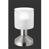 Trio Lighting GRAL LAMPADA DA TAVOLO METALLO ACCIAIO CON VETRO H. 17 D. 9CM 1 LUCE ATTACCO E14