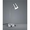 Trio Lighting NARCOS LAMPADA TAVOLO LED 6,9W · 1x 660lm, 3000K ACCIAIO CON DIFFUSORE CONICO DIMMERABILE H.38CM NICKEL
