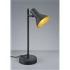 Trio Lighting NINA LAMPADA STUDIO ATTACCO E14 DIFFUSORE METALLO NERO + ORO H.39CM