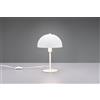 Trio Lighting NOLA LAMPADA DA TAVOLO METALLO BIANCO FORMA FUNGO H. 31CM 1 LUCE ATTACCO E14