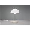 Trio Lighting NOLA LAMPADA DA TAVOLO METALLO BIANCO FORMA FUNGO H. 45CM 1 LUCE ATTACCO E14