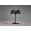 Trio Lighting NOLA LAMPADA DA TAVOLO METALLO NERO FORMA FUNGO H. 45CM 1 LUCE ATTACCO E14