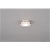 Trio Lighting NIMBUS FARETTO DA INCASSO LED 5W 450lm, 3000K QUADRATO BORDO BIANCO ACCENSIONI SEPARATE 8,5CM X 8,5CM