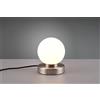 Trio Lighting PRINZ II LAMPADA ACCIAIO SFERA BIANCA H.15CM 1 LUCE ATTACCO E14