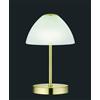 Trio Lighting QUEEN LAMPADA DA TAVOLO LED 3W 280lm, 3000K METALLO OTTONE TOUCH 4 INTENSITA' DIFFUSORE COPPA VETRO H.24CM