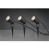 Trio Lighting UBANGI KIT 3 FARI ATTACCO GU10 DA ESTERNO CON PICCHETTO FUSIONE DI ALLUMINIO ANTRACITE IP54 CAVO 5 METRI + 2X3 METRI