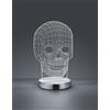 Trio Lighting SKULL LAMPADA DA TAVOLO LED 7W 600lm, 3000+4000+6500K TESCHIO CON VARIAZIONE LUCE DA CALA A FREDDA H. 20CM