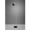 Trio Lighting ADAM PIANTANA METALLO OTTONE SATINATO E NERO H. 153,5CM 1 LUCE ATTACCO E27