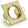 Trio Lighting JURA FARETTO DA INCASSO QUADRATO ORIENTABILE ORO 8X8CM ATTACCO GU10