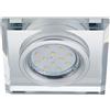 Trio Lighting PIRIN FARETTO DA INCASSO CRISTALLO QUADRATO EFFETTO SPECCHIO L. 9X9CM ATTACCO GU10