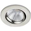 Trio Lighting PAMIR FARETTO DA INCASSO LED 5,5W 345lm, 3000K ROTONDO ORIENTABILE ACCIAIO IP23 D.8,5CM