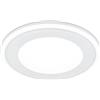 Trio Lighting AURA FARETTO DA INCASSO PLASTICA BIANCA SATINATA TRIPLA ACCENSIONE INDIPENDENTE D. 14,8CM LED 10W 1040LM 3000K