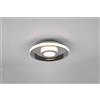 Trio Lighting ASCARI H2O PLAFONIERA LED 28W 3200lm, 3000K CROMO CON DIMMERAZIONE CON INTERRUTTORE IP44 D.30CM