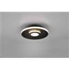 Trio Lighting ASCARI H2O PLAFONIERA LED 28W 3200lm, 3000k NERO CON DIMMERAZIONE CON INTERRUTTORE IP44 D.30CM
