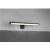 Trio Lighting LINO H2O APPLIQUE LED 7,4W 900lm, 3000K NERO ANCHE CON POSSIBILITA' DI AVVITARE SU SPECCHIO IP44 L. 40CM