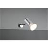 Trio Lighting LORENZO H2O APPLIQUE SPOT ORIENTABILE CROMO DA APPLICARE SU SPECCHIO IP44 P. 10CM 1 LUCE ATTACCO GU10