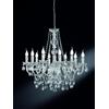 Trio Lighting LUSTER LAMPADARIO CLASSICO 10 LUCI ACRILICO TRASPARENTE CM.76 ATTACCO E14