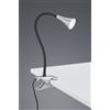Trio Lighting VIPER LAMPADA DA STUDIO LED 3W 350lm, 3000K FLESSIBILE CON PINZA ALLUMINIO H. 35CM