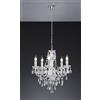 Trio Lighting LUSTER LAMPADARIO TRASPARENTE 5 LUCI ATTACCO E14