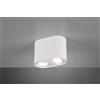 Trio Lighting COOKIE CILINDRO 2 SPOTS ORIENTABILI BIANCO L. 17,8CM H. 12,5CM 2 LUCI ATTACCO GU10
