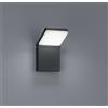 Trio Lighting PEARL APPLIQUE LED ALLUMINIO IP54 GRIGIO ANTRACITE CM.16X10 LED 8W 900lm, 3000K