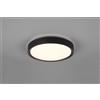 Trio Lighting CLARIMO H2O PLAFONIERA LED 18W 1850lm, 3000K BORDO NERO OPACO IP44 D.33CM DA BAGNO