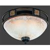 Trio Lighting QUINTA PLAFONIERA CLASSICA RUGGINE CM33 2 LUCI ATTACCO E27
