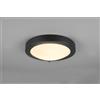 Trio Lighting CONDUS H2O PLAFONIERA BORDO METALLO NERO IP44 D.31,5CM 1 LUCE ATTACCO E27