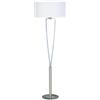 Trio Lighting PARIS II PIANTANA ACCIAIO SATINATO CON PARALUME ED INTERRUTTORE H. 160CM ATTACCO E27