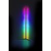 Trio Lighting LEVEL PIANTANA AD ANGOLO NERA CON EFFETTO RGB, LUCE DINAMICA E CONTROLLO DEL SUONO H. 140CM 10W DIMMERABILE