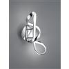 Trio Lighting PERUGIA APPLIQUE LED 18W 2400lm, 4000K CROMO CON DIMMERAZIONE AD INTERRUTTORE H.40CM