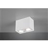 Trio Lighting BISCUIT CUBO BIANCO 2 SPOTS ORIENTABILI L. 17,8 X 9,6CM H. 12,5CM ATTACCO GU10