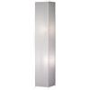 Trio Lighting BAMBOO LAMPADA DA TERRA CARTA DI RISO QUADATA BIANCA H.130CM 2 LUCI ATTACCO E27
