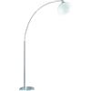 Trio Lighting BRASILIA PIANTANA ARCO CROMO DIFFUSORE BIANCO H.180CM 1 LUCE ATTACO E27