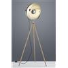 Trio Lighting Lampade da terra cupola metallo DELHI 403400167 acciaio e legno