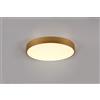 Trio Lighting DOHA PLAFONIERA LED 29W 3260lm, 2300+3000+4000K CON BORDO METALLO OTTONE ANTICATO ILLUMINATO E REGOLAZIONE TEMPERATURA DI COLORE LED D. 45CM